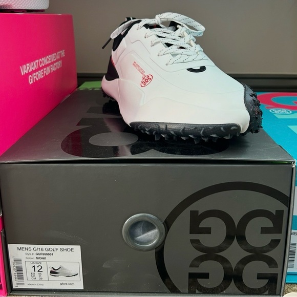 G/Fore G/18 Men’s Golf Shoes-Snow/Onyx-Size 12 NIB⛳️? main image 7
